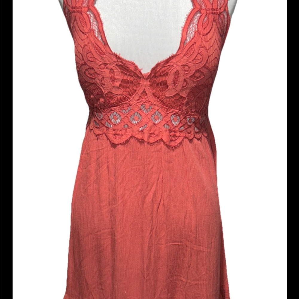 Rue21 Coral Lace Trim Chemise